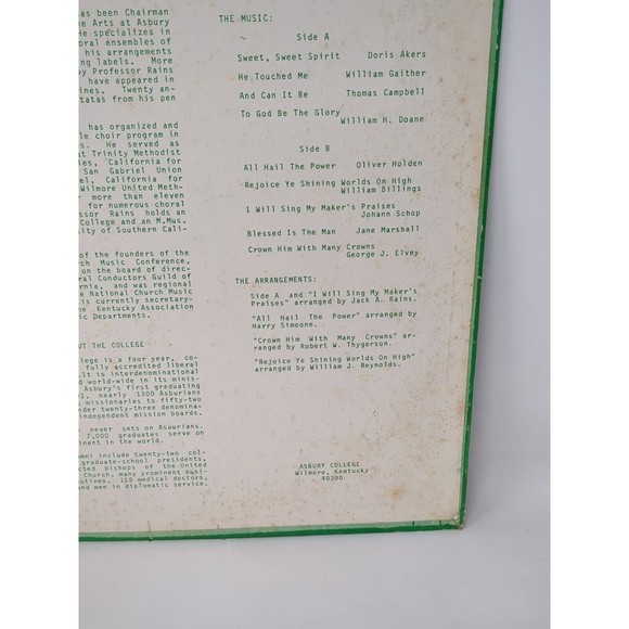 VIntage Asbury College Wilmore Kentucky Revival‎ 1970 LP Vinyl Record Christian - Picture 10 of 16